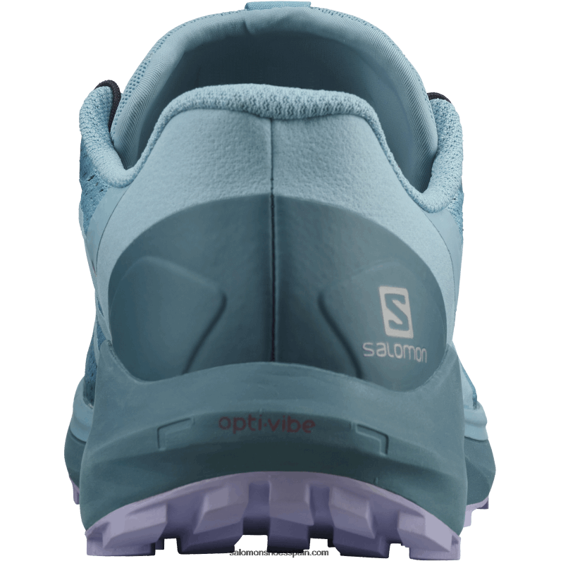 zapatillas de trail running para mujer - sense ride 4 Salomon 00B0PZ1537 azul espuela de caballero/azul ánade real/lavanda