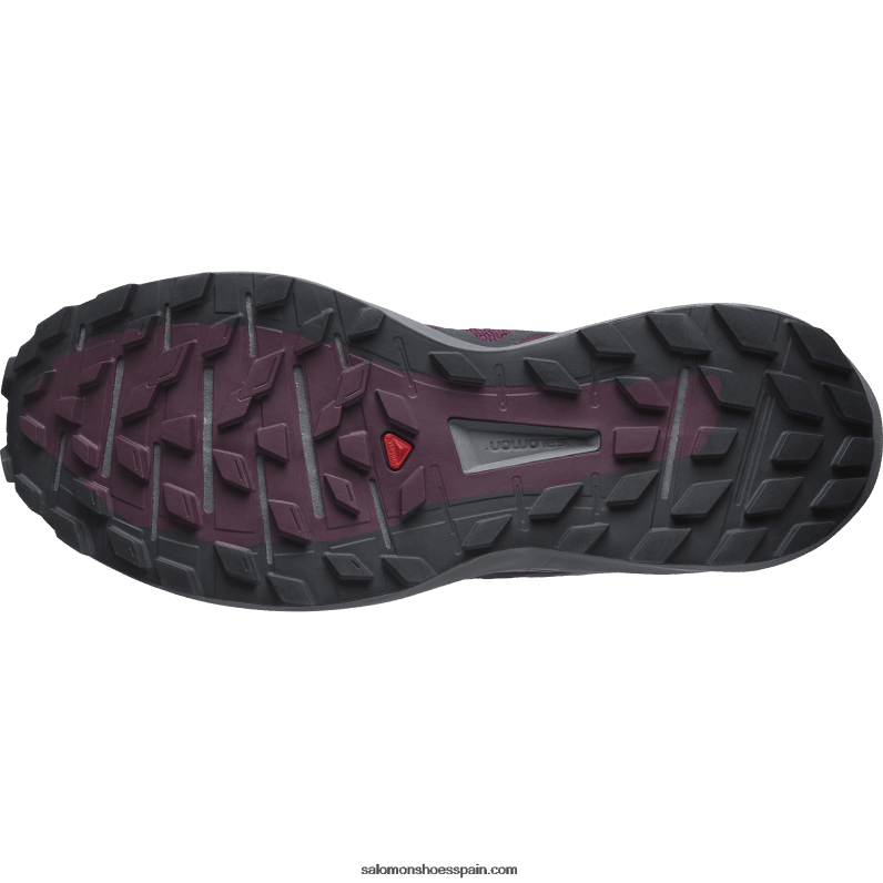 zapatillas de trail running para mujer - sense ride 4 Salomon 00B0PZ1538 cata de vinos/sombra tranquila/ébano