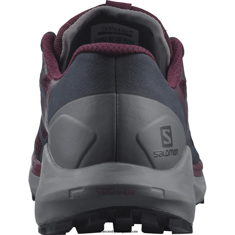 zapatillas de trail running para mujer - sense ride 4 Salomon 00B0PZ1538 cata de vinos/sombra tranquila/ébano