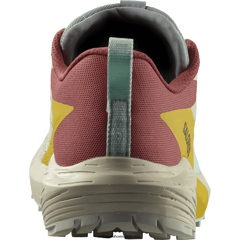 zapatillas de trail running para mujer - sense ride 5 Salomon 00B0PZ1497 día lluvioso/salsa picante/fresia
