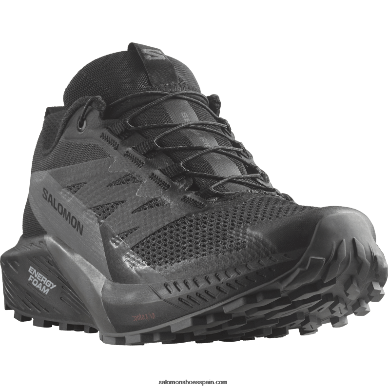 zapatillas de trail running para mujer - sense ride 5 gore-tex Salomon 00B0PZ1527 negro/imán