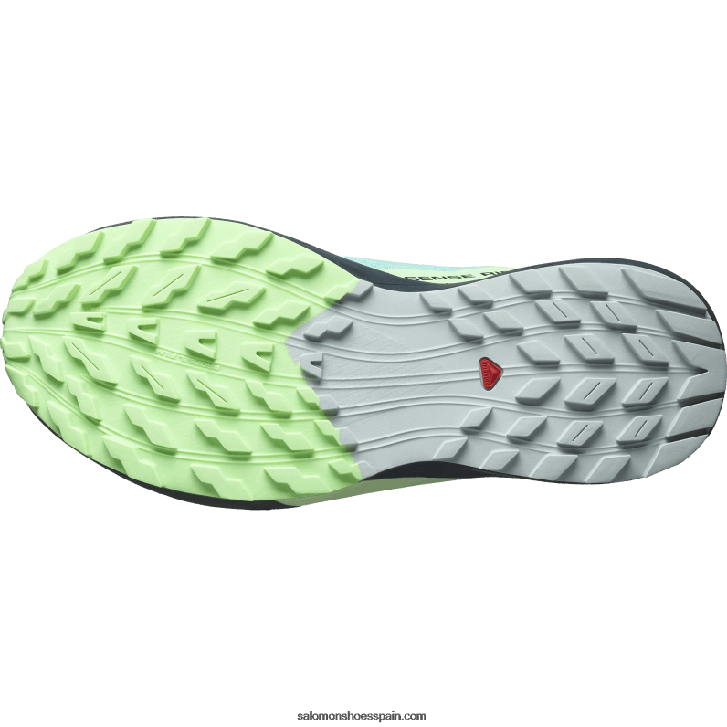 zapatillas de trail running para mujer - sense ride 5 gore-tex Salomon 00B0PZ1528 resplandor azul/ceniza verde/tinta china