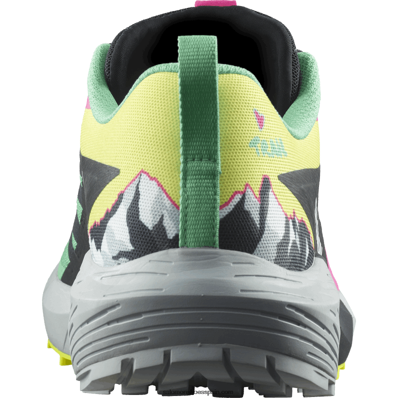 zapatillas de trail running para mujer - sense ride 5 martina ltd Salomon 00B0PZ1502 verde vizcaya/fantasma/rosa glo