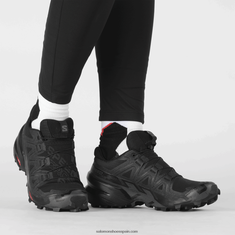 zapatillas de trail running para mujer - speedcross 6 Salomon 00B0PZ1507 negro/fantasma