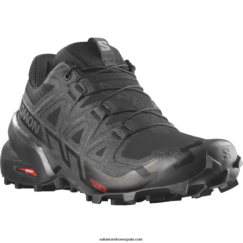 zapatillas de trail running para mujer - speedcross 6 Salomon 00B0PZ1507 negro/fantasma