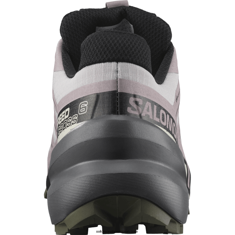 zapatillas de trail running para mujer - speedcross 6 gore-tex Salomon 00B0PZ1515 cenizas de rosas/negro/oliva noche