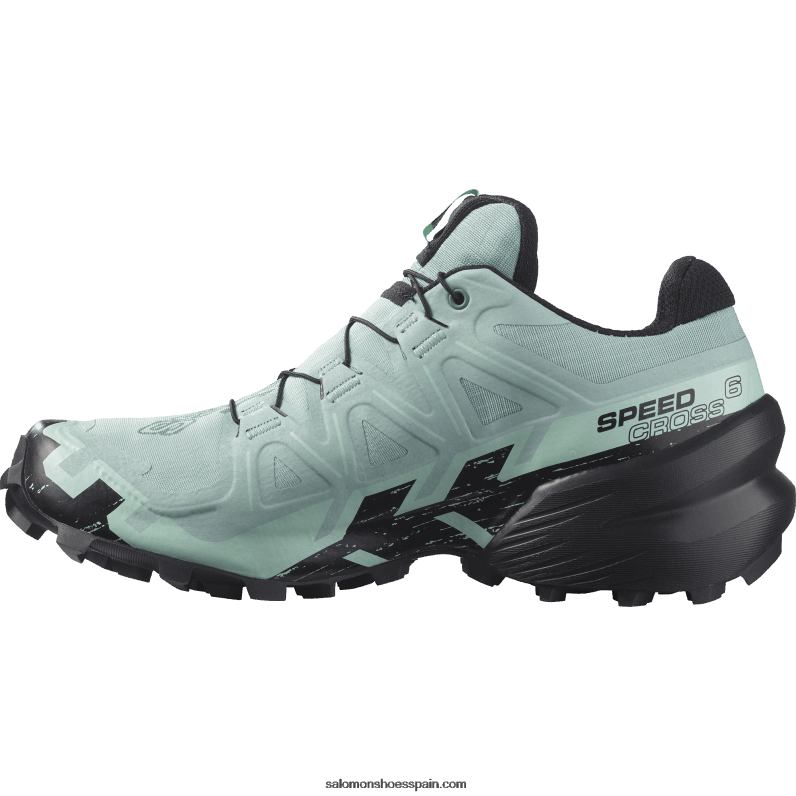 zapatillas de trail running para mujer - speedcross 6 gore-tex Salomon 00B0PZ1517 acuífero/negro/yuca