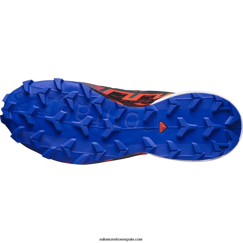 zapatillas de trail running para mujer - speedcross 6 gore-tex blue fire Salomon 00B0PZ1509 negro/navegar por la web/amarillo de seguridad