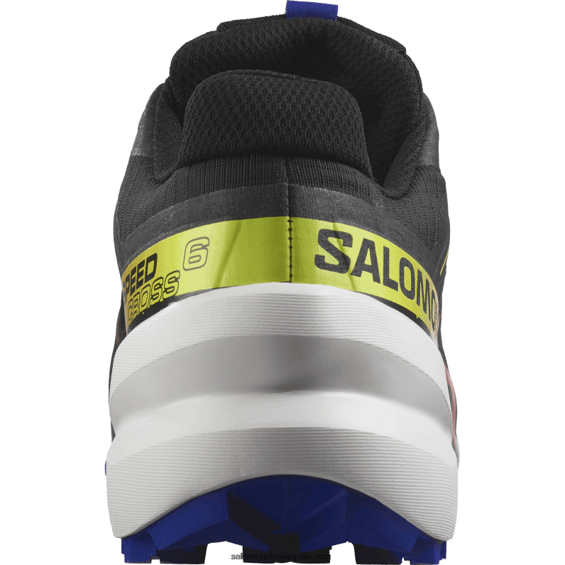 zapatillas de trail running para mujer - speedcross 6 gore-tex blue fire Salomon 00B0PZ1509 negro/navegar por la web/amarillo de seguridad