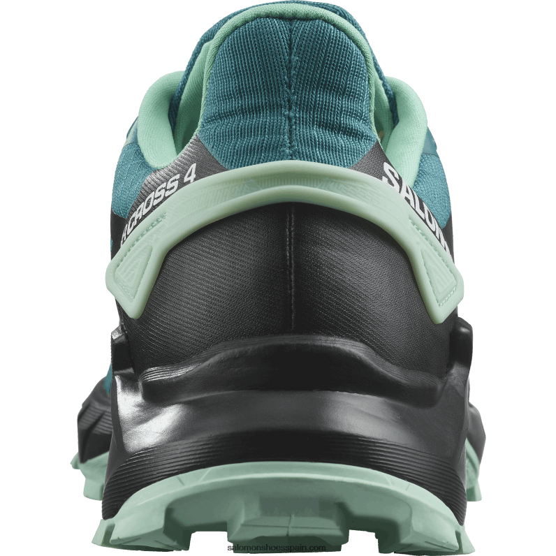 zapatillas de trail running para mujer - supercross 4 Salomon 00B0PZ1544 azul puerto/negro/yuca