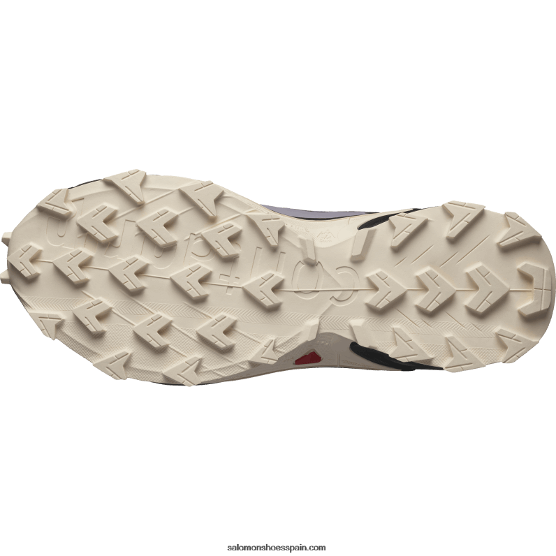 zapatillas de trail running para mujer - supercross 4 Salomon 00B0PZ1545 paisaje lunar/negro/melocotón tierno