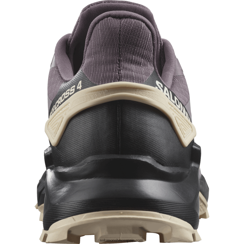 zapatillas de trail running para mujer - supercross 4 Salomon 00B0PZ1545 paisaje lunar/negro/melocotón tierno