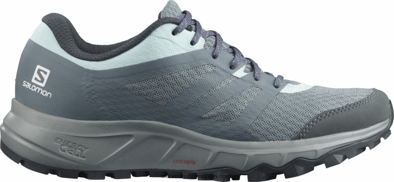 zapatillas de trail running para mujer - trailster 2 Salomon 00B0PZ1547 plomo/clima tormentoso/mañana helada
