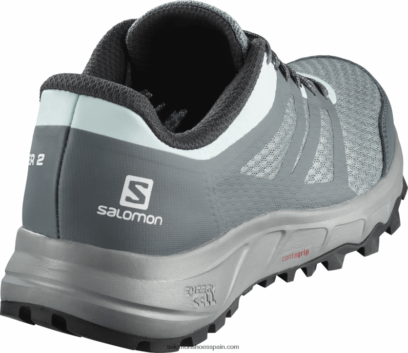 zapatillas de trail running para mujer - trailster 2 Salomon 00B0PZ1547 plomo/clima tormentoso/mañana helada