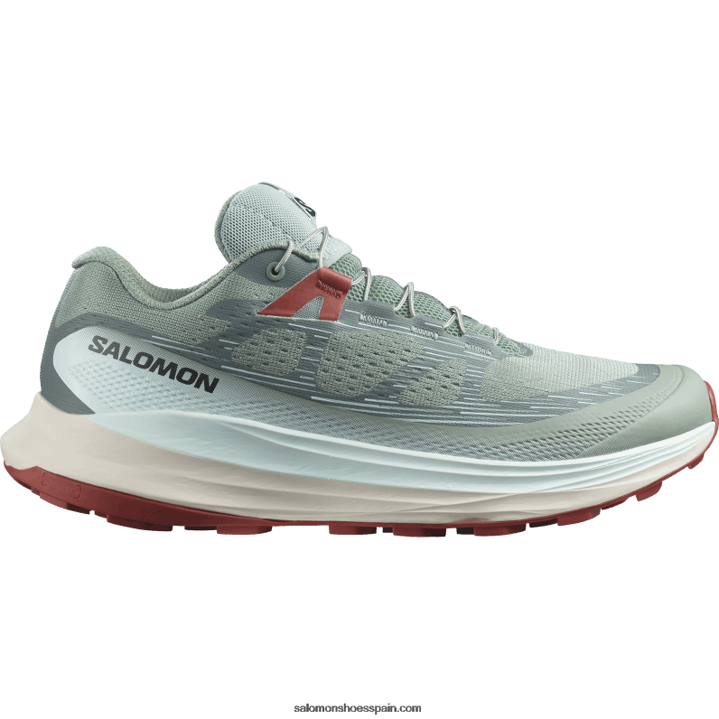 zapatillas de trail running para mujer - ultra glide 2 Salomon 00B0PZ1489 nenúfar/agua blanqueada/salsa picante