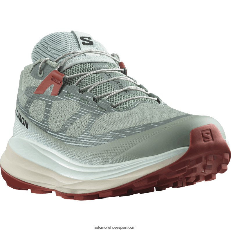 zapatillas de trail running para mujer - ultra glide 2 Salomon 00B0PZ1489 nenúfar/agua blanqueada/salsa picante