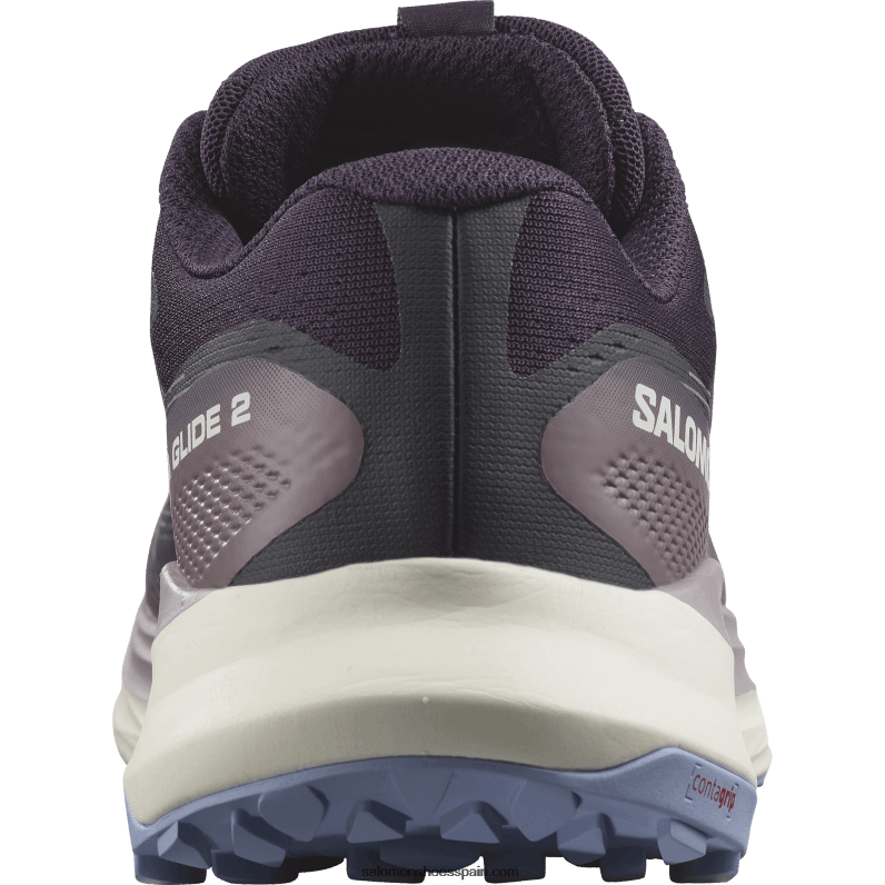 zapatillas de trail running para mujer - ultra glide 2 Salomon 00B0PZ1490 hierba mora/hielo de vainilla/serenidad