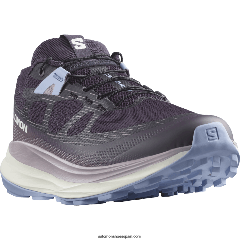 zapatillas de trail running para mujer - ultra glide 2 Salomon 00B0PZ1490 hierba mora/hielo de vainilla/serenidad