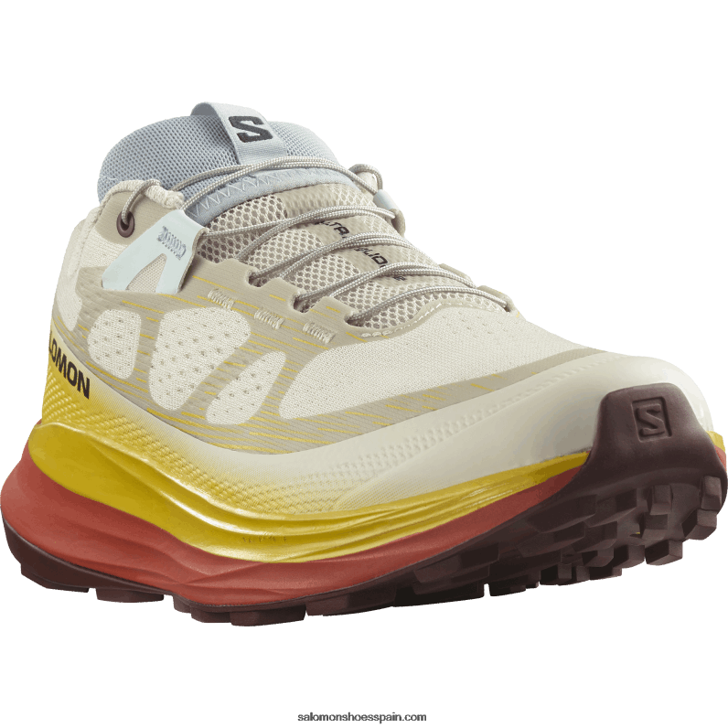 zapatillas de trail running para mujer - ultra glide 2 Salomon 00B0PZ1491 día lluvioso/fresia/salsa picante