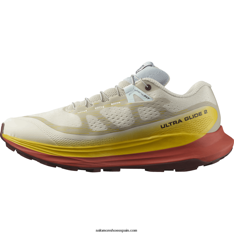zapatillas de trail running para mujer - ultra glide 2 Salomon 00B0PZ1491 día lluvioso/fresia/salsa picante
