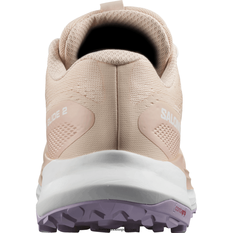 zapatillas de trail running para mujer - ultra glide 2 Salomon 00B0PZ1492 melocotón tierno/flor de orquídea/blanco
