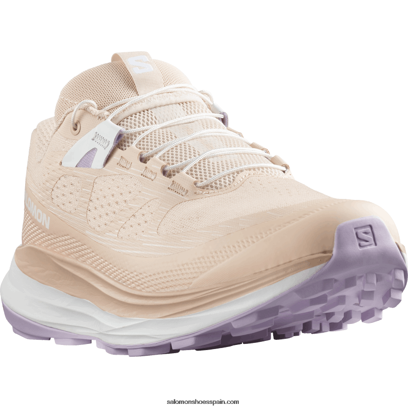 zapatillas de trail running para mujer - ultra glide 2 Salomon 00B0PZ1492 melocotón tierno/flor de orquídea/blanco