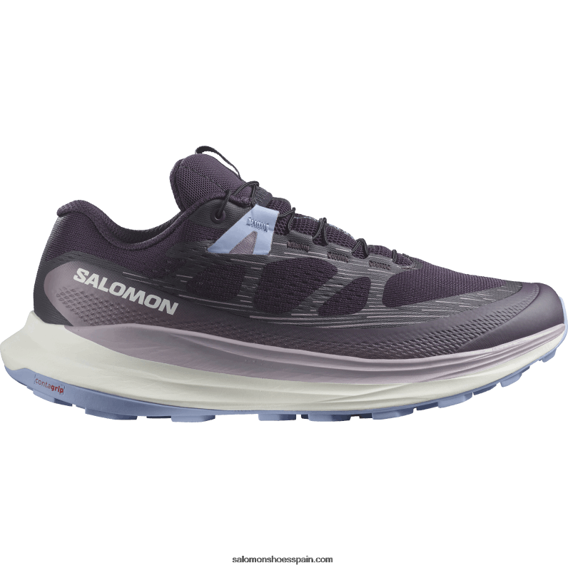 zapatillas de trail running para mujer - ultra glide 2 ancho Salomon 00B0PZ1525 hierba mora/hielo de vainilla/serenidad