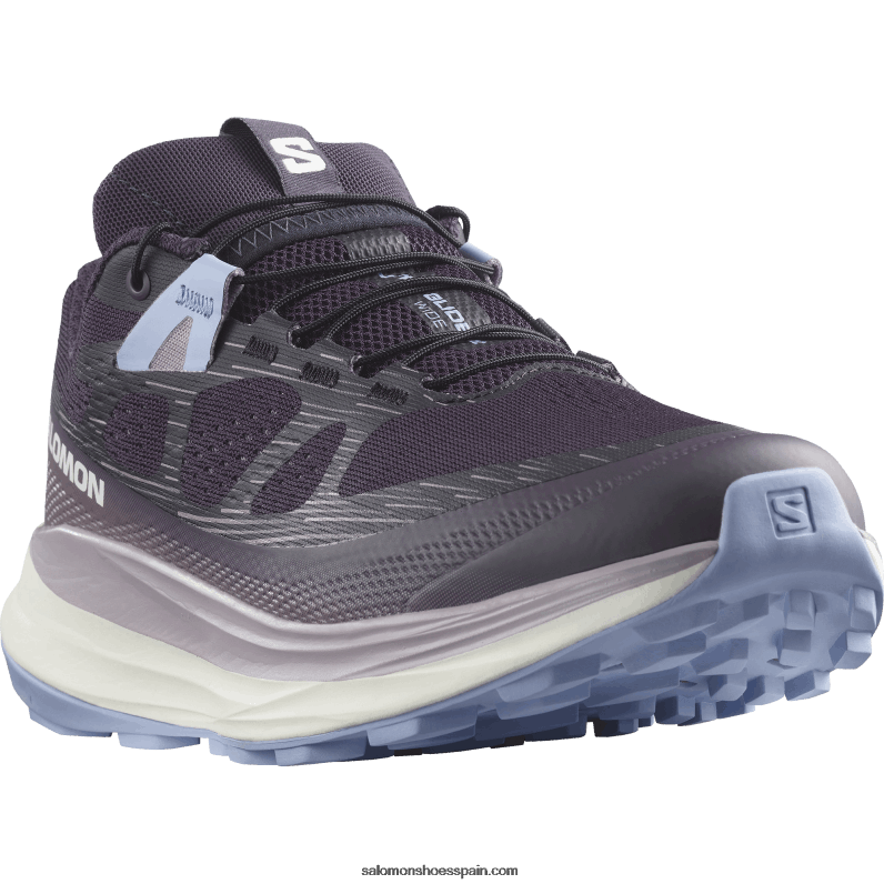 zapatillas de trail running para mujer - ultra glide 2 ancho Salomon 00B0PZ1525 hierba mora/hielo de vainilla/serenidad