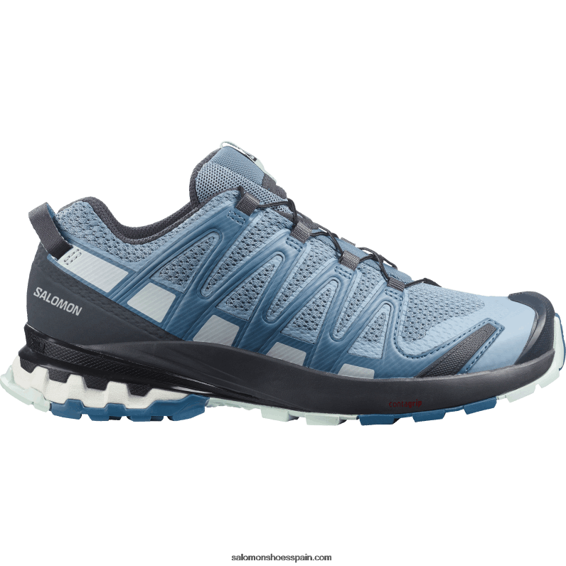 zapatillas de trail running para mujer - xa pro 3d v8 Salomon 00B0PZ1535 azul ashley/ébano/azul ópalo