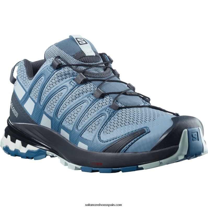 zapatillas de trail running para mujer - xa pro 3d v8 Salomon 00B0PZ1535 azul ashley/ébano/azul ópalo