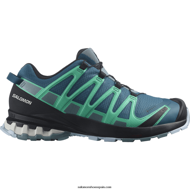 zapatillas de trail running para mujer - xa pro 3d v8 gore-tex Salomon 00B0PZ1539 azul legión/soldado/hoja de menta