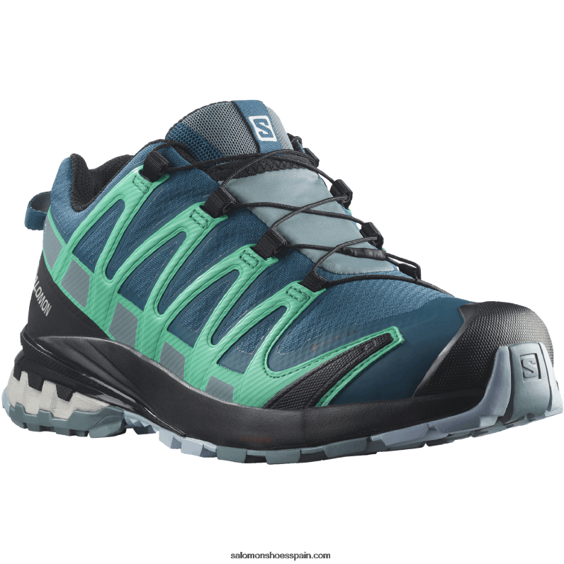 zapatillas de trail running para mujer - xa pro 3d v8 gore-tex Salomon 00B0PZ1539 azul legión/soldado/hoja de menta