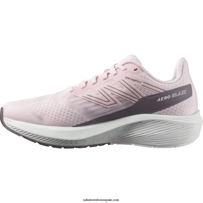 zapatillas de running para mujer - aero blaze Salomon 00B0PZ740 rosa cuna/blanco/paisaje lunar