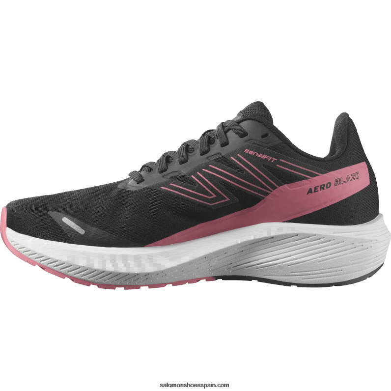 zapatillas de running para mujer - aero blaze Salomon 00B0PZ741 negro/blanco/rosa de té