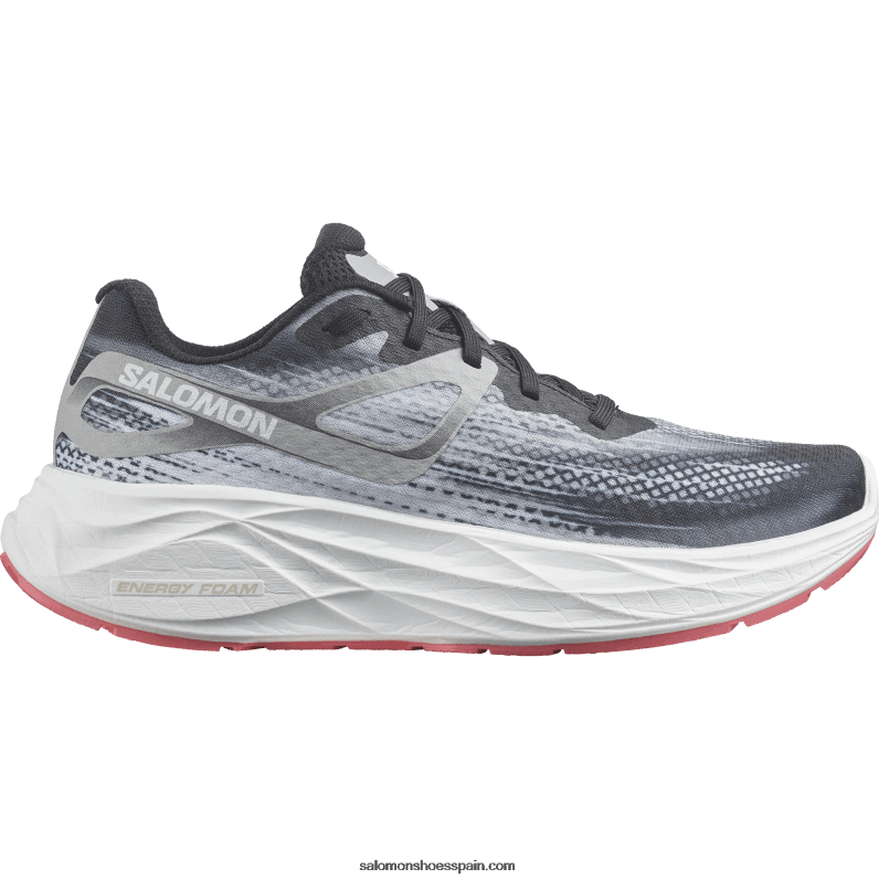 zapatillas de running para mujer - aero glide Salomon 00B0PZ1148 negro/aleación/rosa de té