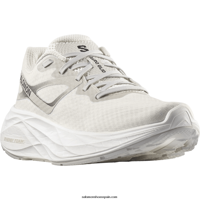 zapatillas de running para mujer - aero glide Salomon 00B0PZ1149 hielo vainilla/blanco/roca lunar