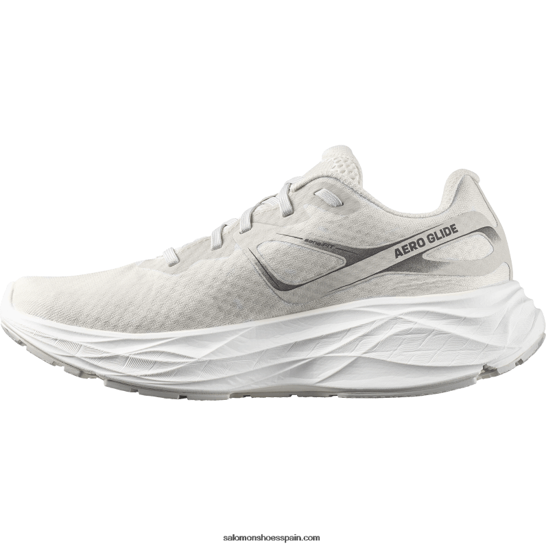 zapatillas de running para mujer - aero glide Salomon 00B0PZ1149 hielo vainilla/blanco/roca lunar