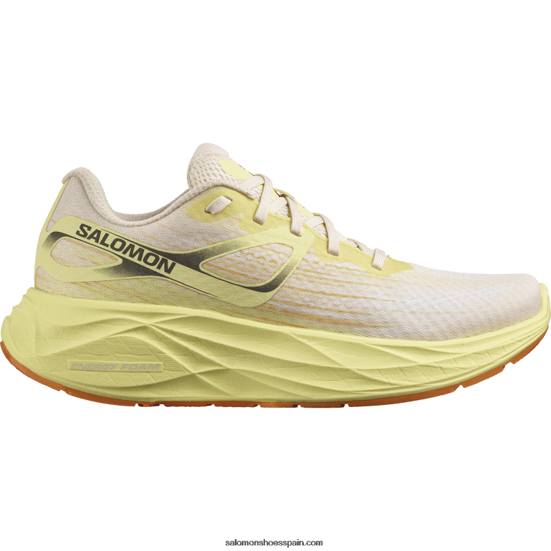 zapatillas de running para mujer - aero glide Salomon 00B0PZ1150 melocotón tierno/iris amarillo/blanco
