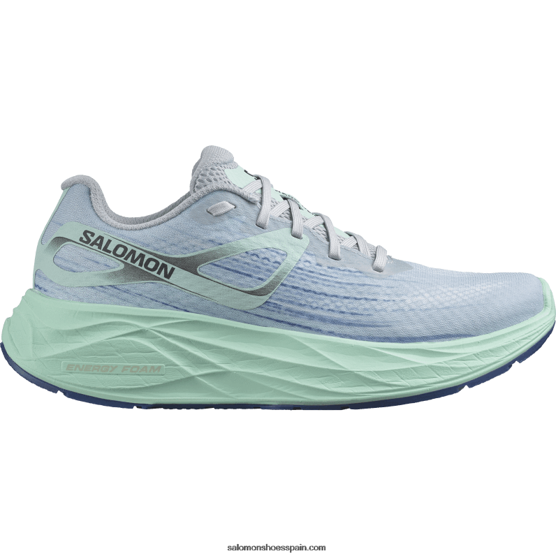 zapatillas de running para mujer - aero glide Salomon 00B0PZ1151 azul perla/yuca/clemátide azul