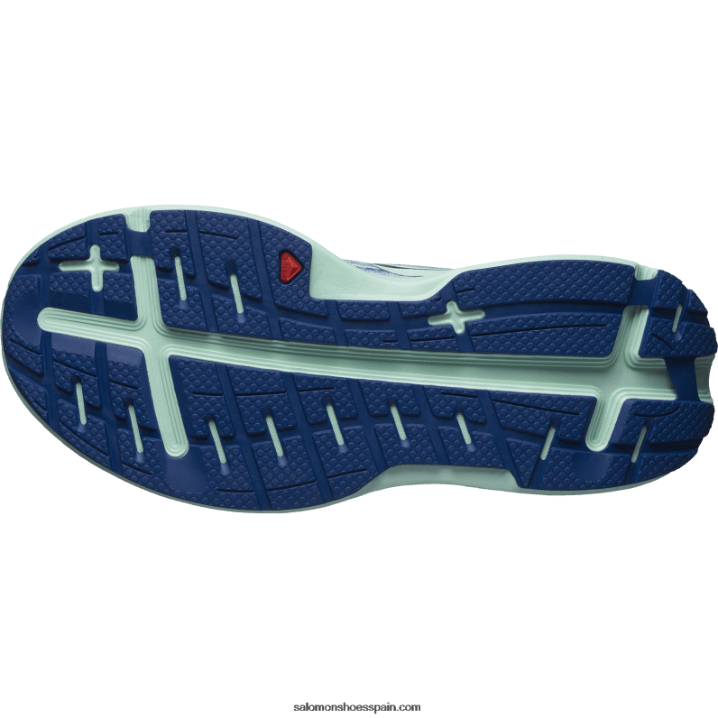 zapatillas de running para mujer - aero glide Salomon 00B0PZ1151 azul perla/yuca/clemátide azul