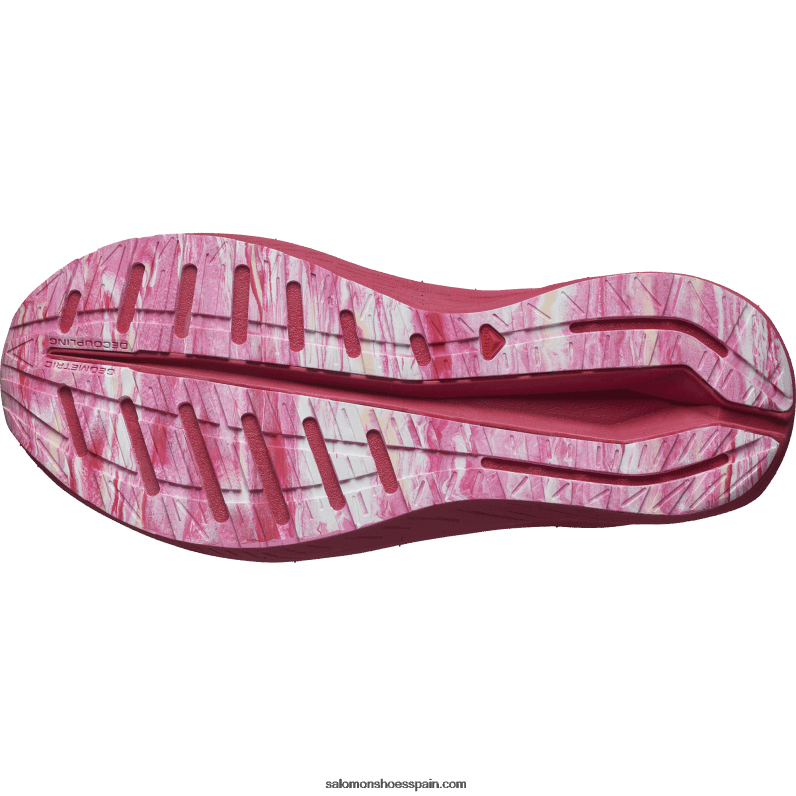 zapatillas de running para mujer - aero volt Salomon 00B0PZ753 melocotón tierno/rosa virtual/blanco