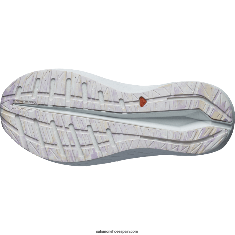 zapatillas de running para mujer - aero volt Salomon 00B0PZ754 melocotón tierno/azul perla/blanco