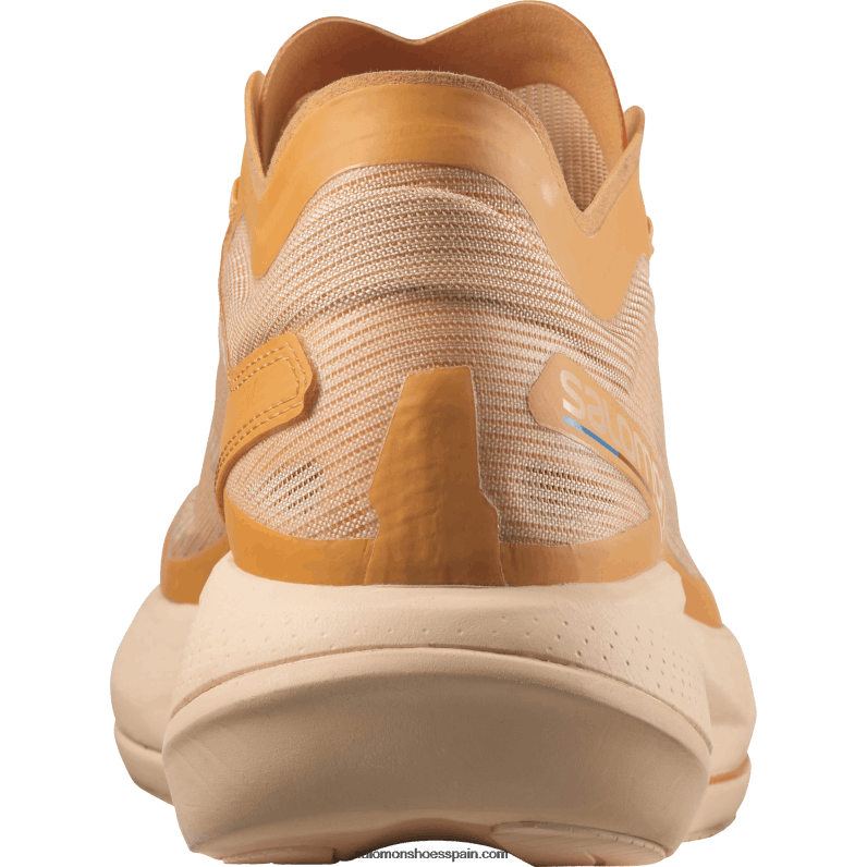 zapatillas de running para mujer - fantasma Salomon 00B0PZ742 naranja ardiente/crema de almendras/verde puerro