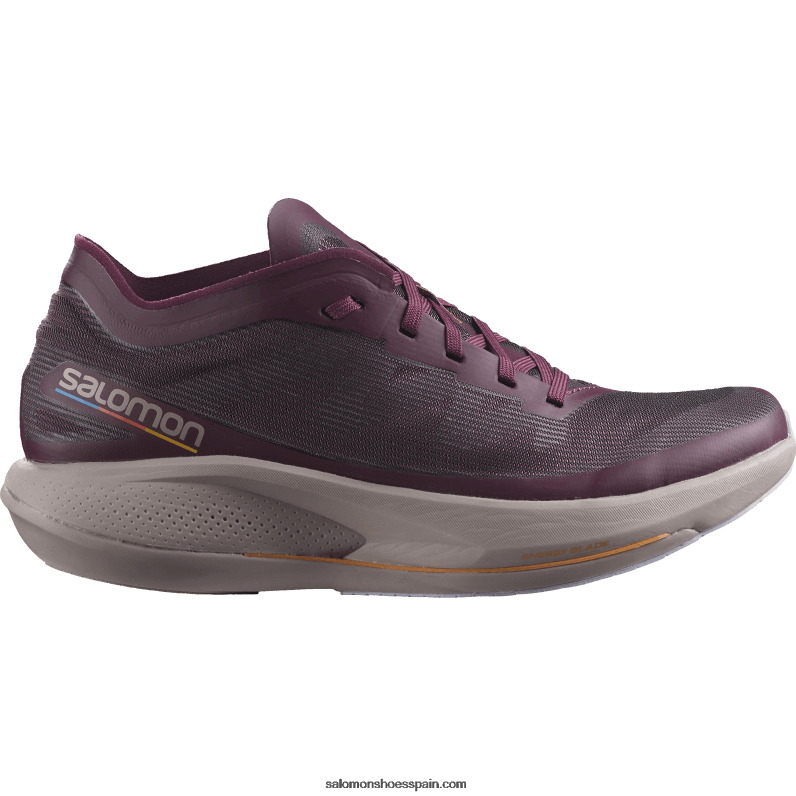 zapatillas de running para mujer - fantasma Salomon 00B0PZ743 vino de uva/codorniz/brezo púrpura