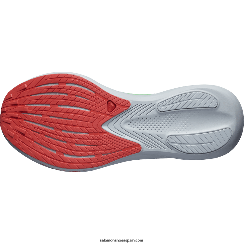 zapatillas de running para mujer - fantasma Salomon 00B0PZ744 verde pátina/azul perla/rojo amapola