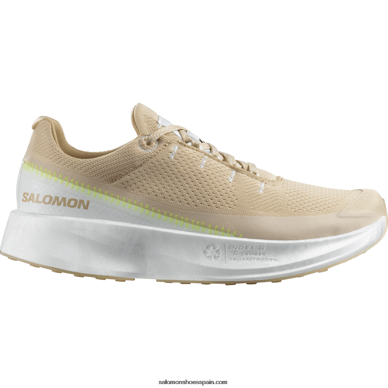 zapatillas de running para mujer - índice 02 Salomon 00B0PZ745 blanco/avellana/amarillo seguridad