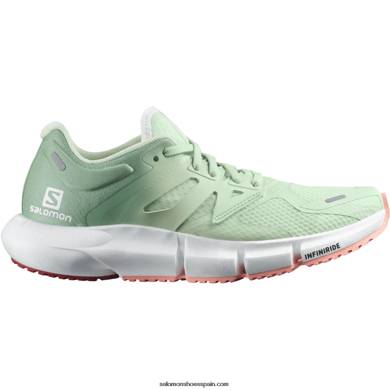 zapatillas de running para mujer - predecir 2 Salomon 00B0PZ755 aerosol/verde granito/dalia en flor