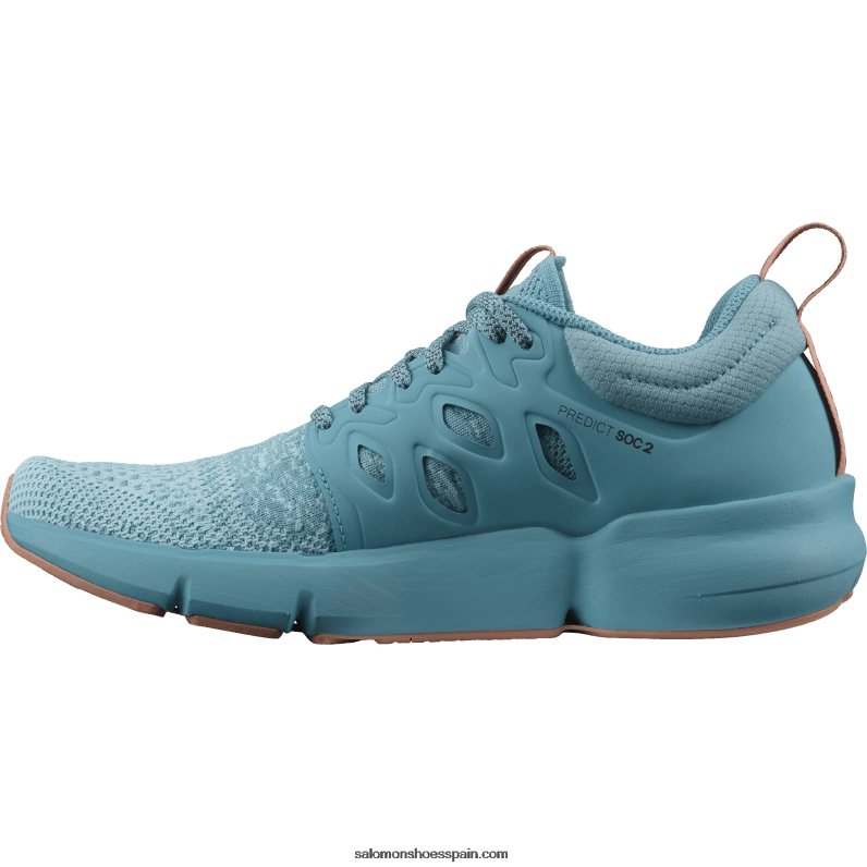 zapatillas de running para mujer - predict soc 2 Salomon 00B0PZ757 azul cristal/azul delphinium/sirocco