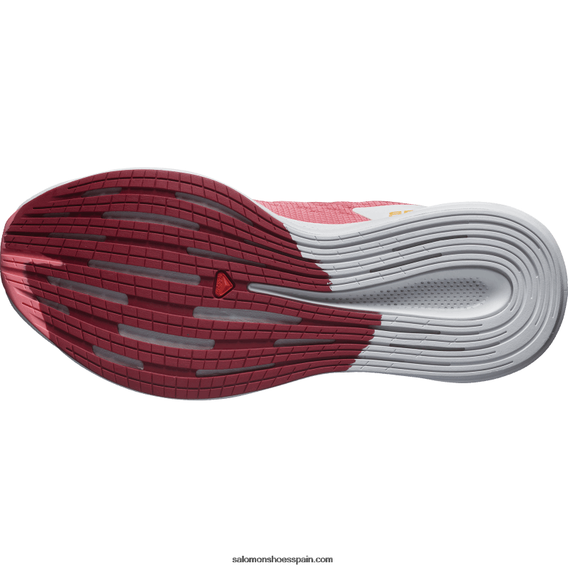 zapatillas de running para mujer - spectur Salomon 00B0PZ746 rosa de té/roca lunar/rojo amapola