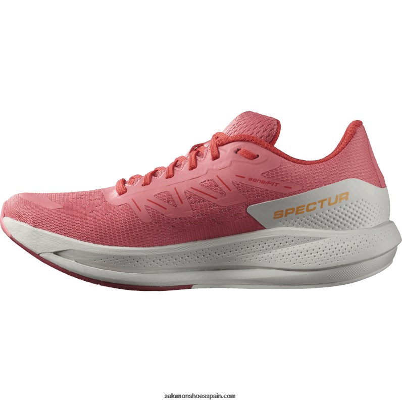 zapatillas de running para mujer - spectur Salomon 00B0PZ746 rosa de té/roca lunar/rojo amapola